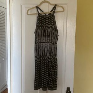 Black and white fun light weight dress great for for packing on a vacation